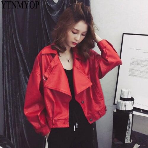 Женские модные кожаные куртки YTNMYOP China At AliExpress