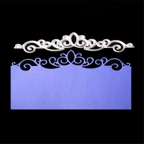 1pc Lace Border Background Metal Cutting Dies Invitation Card Lace Border Decor Stamps Die Embossing Stencils Dies Scrapbooking