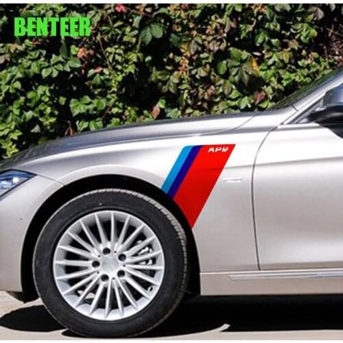 2pcs APR power Motosports car style car sticker for BMW E90 F30 F10 X1 X3 X5 X6 E46 E36 E60 Audi TT A3 A5 A6 A7 A8 vk