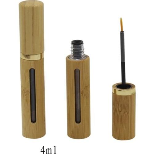 20pcs/lot DIY Empty Cosmetic Packing Containers Bamboo Liquid Eyeliner Tube Delineador de ojos, Beauty Tool Liquido de ojos 4ml