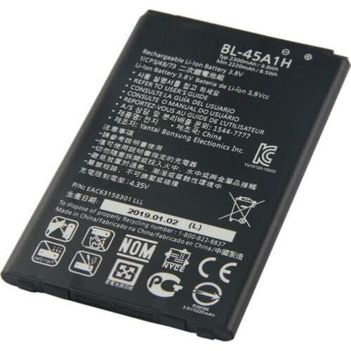 1x 2300mAh BL-45A1H Battery For LG K10 LTE K425 K428 MS428 K430TV K430AR K430DSF K430DSY F670L F670K F670S F670 Q10 K420N K10