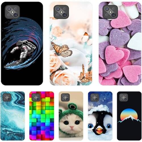 For Oppo Reno4 Z Case Reno4Z Silicone Soft TPU Cartoon Phone Cover for Oppo Reno 4Z 5G Case Fashion Coque 6.57'' Flower Capa