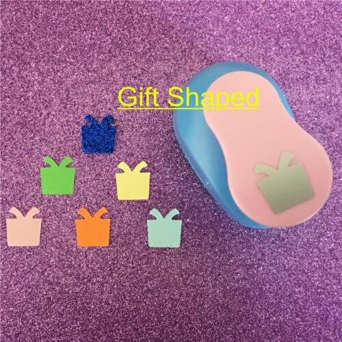 Free Ship 1"/1.8cm gift shaped EVA foam hole punch paper cutter for card handmade scrapbook present design craft punch machine