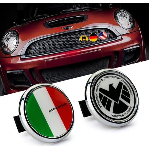 Italy Flag Car Sticker Emblem Rear Trunk Front Grille Decoration Auto 3D Metal Badge Head Decals Automobile Accessories