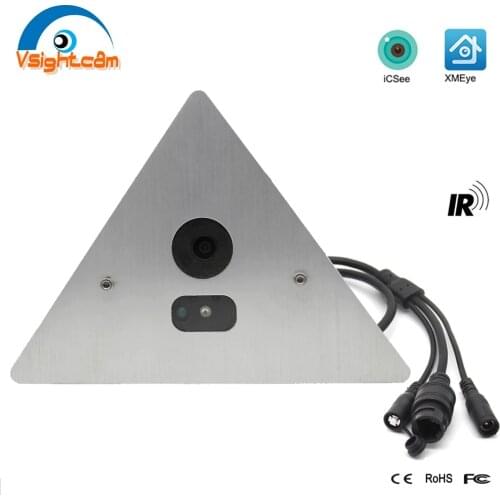 H.264 H.265 Onvif 5.0MP 2.0MP HD 1080P Infrared IR Night Vision Corner Elevator Camera Network IP Camera With Audio P2P DC12V