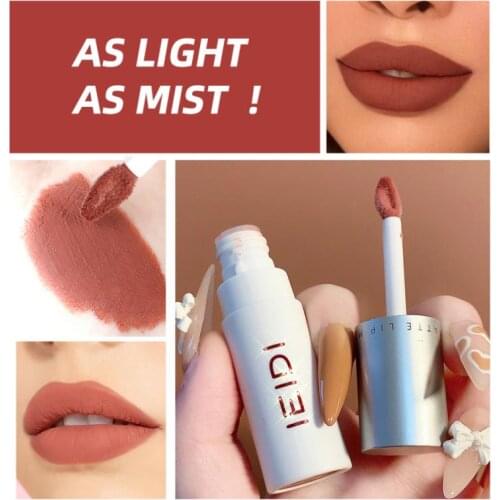 IEIDI 5 Color Velvet Matte Lip Mud Lip Glaze Not Easy To Fade Lipstick Silky Small Lip Gloss Liquid Lipstick Lip Makeup TSLM2