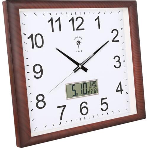 Square Digital Wall Clock LED Living Room Silent Clock Mechanism Watch Home Calendar Quartz Clocks Wall Montre Mural Gift FZ504