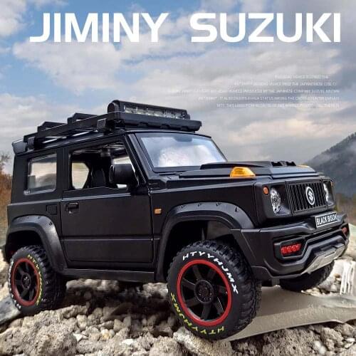 1:18 Jimny Suv Alloy Car Model Simulation Off-Road Metal Car Model Decoration Sound And Light Pull Back Toy Car Collection Gifts