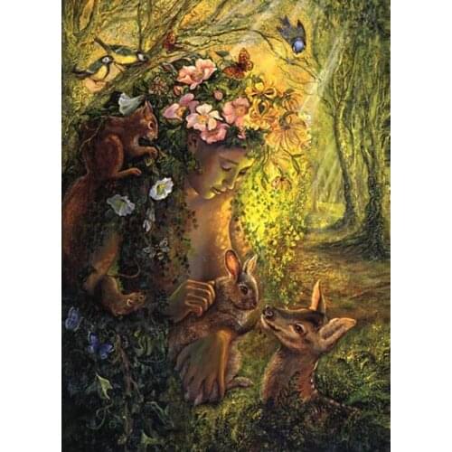 Full Drill Mosaic Round Diamond Painting Fantasy beauty and the beast Diamond Embroidery Cross Stitch Kit Diamond Art Rhinestone