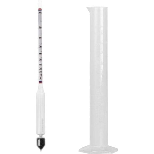 Hydrometer Tester Vintage measuring bottle Set Tools Alcoholmeter Alcohol Meter Wine Concentration Meter 0-100 hydrometer