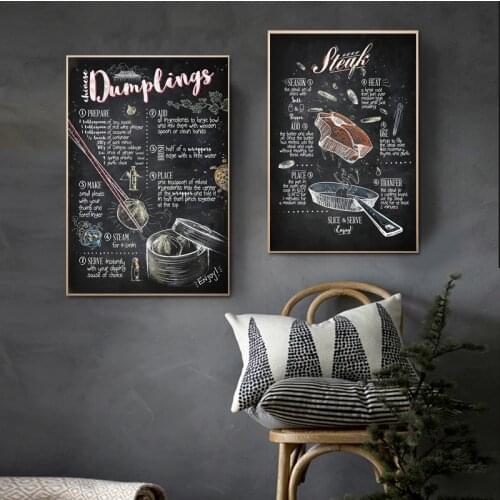 Nordic Restaurant Poster Modern Burger Hot Dog Kitchen Cafe Western Restaurant Decoration and Printmaking Wall Art Picture