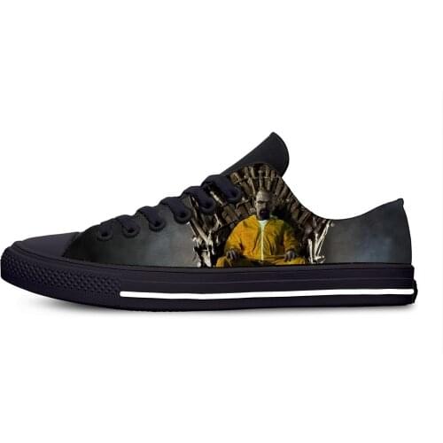 Bad Hot Breaking Cool Heisenberg Fashion Funny Casual Cloth Shoes Low Top Lightweight Breathable 3D Printed Men women Sneakers