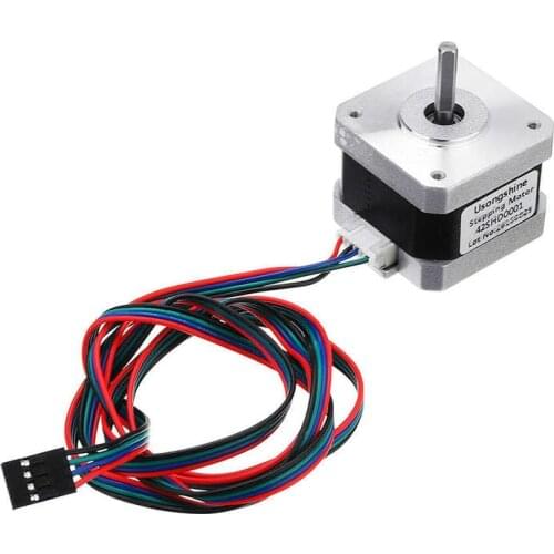 PPYY-Nema 17 Stepper Motor Bipolar 4 Leads 34Mm 12V 1.5 A 26Ncm(36.8Oz.In) 3D Printer Motor 42Shd0001