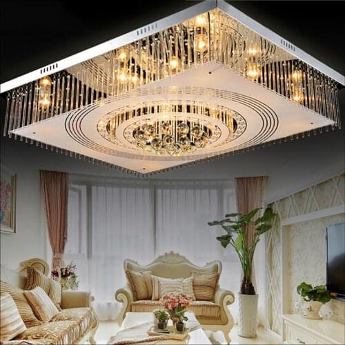 Simple modern CRYSTAL ceiling light room lights rectangular crystal lamp LED ceiling lamp bedroom lighting SJ6 light ya74