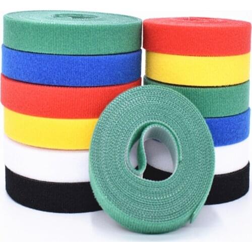 1Meters 10/15/20mm Self-adhesive Velcros Tape Hook and Loop Adhesive velcro Nylon Reusable Adhesive Fastener Tape Cable Ties DIY