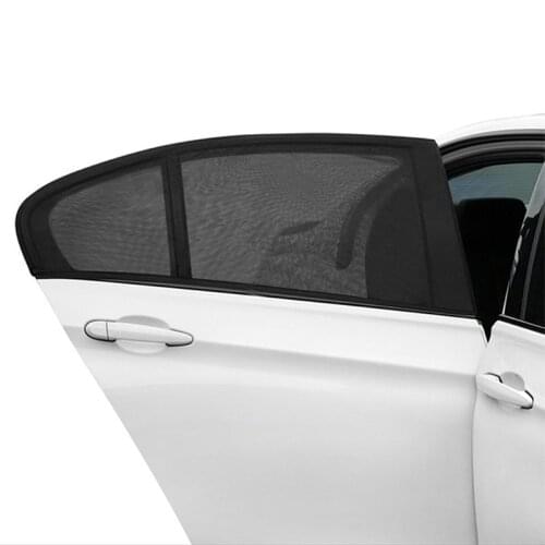 Car Window Net Sun Shade Black Mesh Cover UV Protector Shield For Most Car Auto Car Side Rear Window Sun Shade