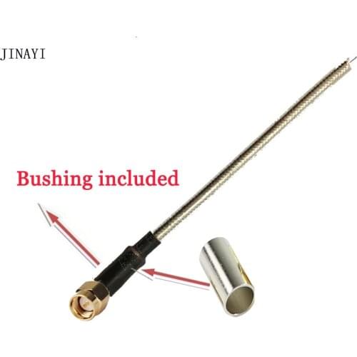 10pcs SMA Male Female with Bushing Sleeves Single-head RF Extension Coax Pigtail Semi-rigid Cable RG402 10cm 20cm 30cm