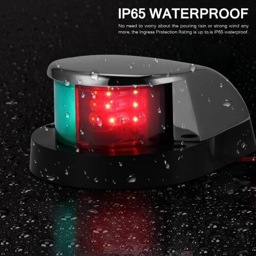 Marine boat Yacht LED Navigation light 2019 New 12V Stainless Steel Red and Green Bow signal Lights Deck Mount high quality