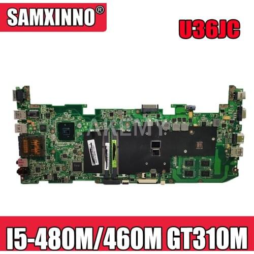 U36JC I5-480M/460M CPU GT310M 1GB N11M-GE2-S-B1 Mainboard REV 2.0 For ASUS U36JC U36J U36 Laptop Motherboard Test 100% ok