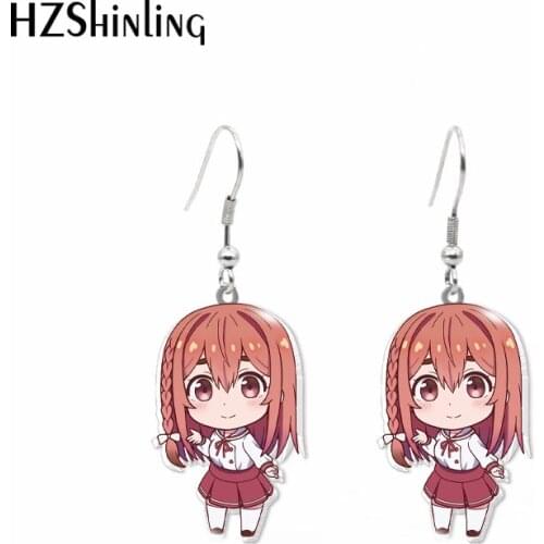 2021 New Rent A Girlfriend Dangle Earring Sumi Ruka Mami Acrylic Hook Earring Epoxy Jewelry Earrings