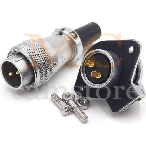 WS20 2Pin-12Pin Panel Mount Waterproof Connector ,Aviation Plug and Socket,Industrial Electrial Power Connector