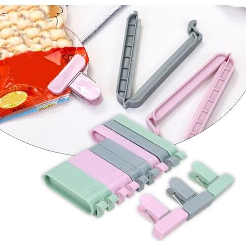 Home Accessories Plastic Vacuum Sealer Clamp Snack Storage Bag Sealer Kitchen Tool Food Clip 12Pcs/set Bag Clips
