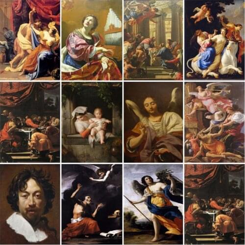 Famous Painting Diamond Painting Mosaic Home Decoration French Painter Simon Vouet Series