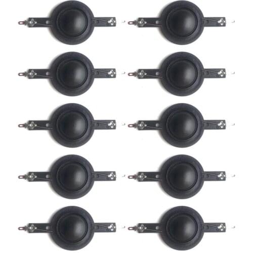 10pcs 25.5mm Tweeter Voice Coil Horn Tweeter Diaphragm Driver 8ohm 25Core Silk Film Treble Speaker Repair Accessories