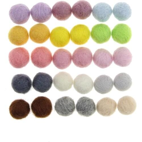 10pcs Wool Felt Ball Garland Party Decor Wedding Decorations Kids Toys Fun Home Decor DIY Sewing Craft Supplies 15MM/20MM
