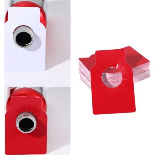 100 Pieces Practical Wine Bottle Tags for Racks Cellars Blank Double Sided One Size Fits All Coated Paper