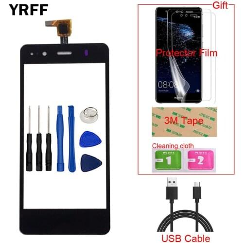 4.5'' Mobile Touch Panel For BQ Aquaris A4.5 Touch Screen Digitizer Glass Touch Panel TouchScreen Lens Sensor Tools Gift