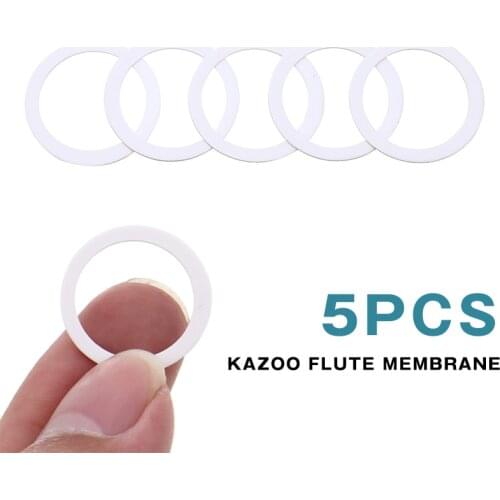 5pcs Small Kazoo Flute Membrane Film Clear Kazoo Flute Membrane Sounding Musical Instrument Accessories