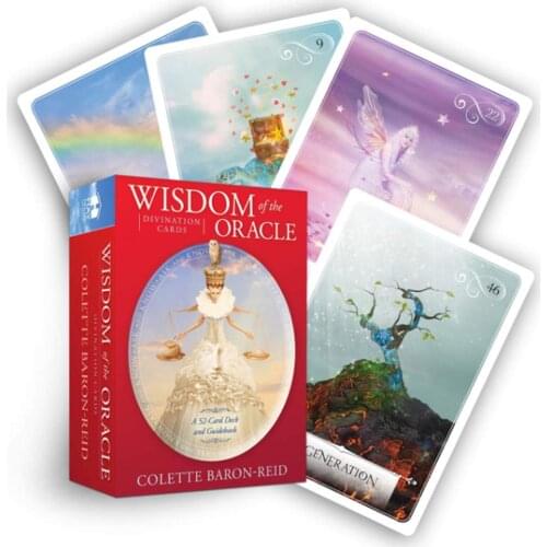 52pcs Wisdom Oracle Cards Tarot Card Game For Party Playing Card Table Deck Board Games Guidance Divination Fate Entertainment