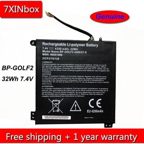 7XINbox 32Wh 4350mAh 7.4V Genuine BP-GOLF2 4200/21 H Laptop Battery For Medion 40051000 2ICP3/70/125 Series Tablet