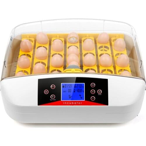 Automatic Poultry Hatcher Machine Digital Egg Incubator 41 Eggs LCD Display Temperature Humidity Preset Alarm for Chicken Ducks