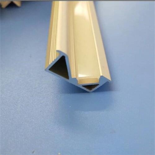 Free Shipping 2.5m/pcs 75m/lot led stair lighting aluminum profile with pc cover and edn caps and mounting clips