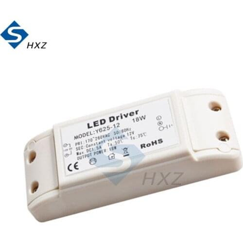 DC 12V 18W LED Driver Electronic Transformer 1.5A 170-260V for Bulb