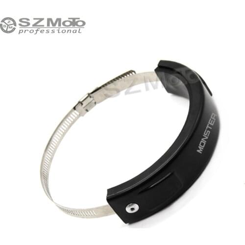 For DUCATI MONSTER 1200 821 796 696 M1100 Silencer Exhaust Protector Can Cover Round Oval SILICONE Motorcycle Scope 100MM-140MM