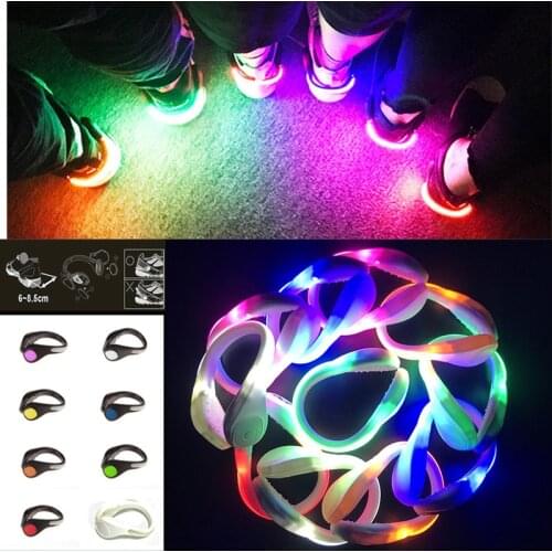 Sport Shoe Clip Light Night Safety Warning Bright Flash Light Running Cycling Bike Clip Light Outdoor Tool LED Luminous Kids Toy