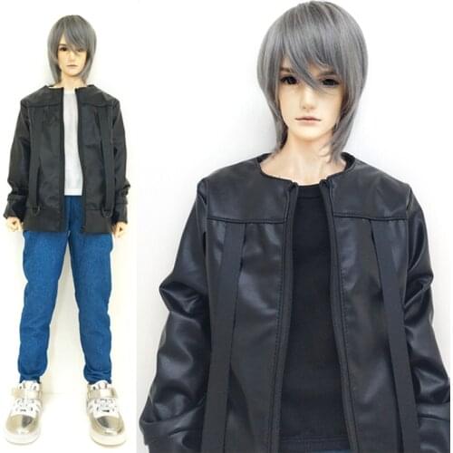 Bjd Pu Leather Jacket Clothes 1/3 1/4 1/6 Bjd Doll Clothes Icy Doll Clothes Sd Doll Leather Coat Jacket Denim Casual Trousers