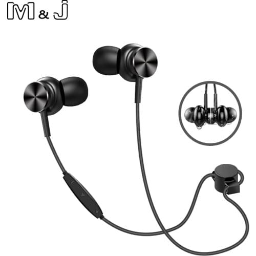 M&J N3 IPX4-rated Sweatproof Headphones Bluetooth 4.2 Wireless Sports Earphones Running Aptx Earbuds Stereo Headset With MIC