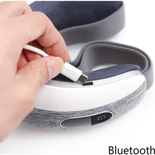 ElectricBluetooth Music Eye Massager Hot Pack Massage Inflator Anti-wrinkle Fatigue Breathable Cloth Massage health care glasses