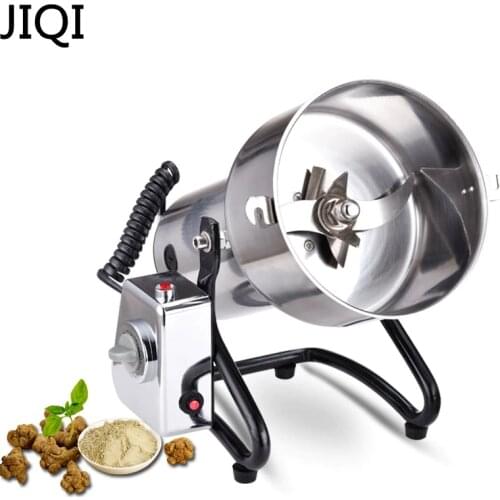 JIQI Commercial 500g stainless steel swing medicine grinder mill small powder machine ultrafine