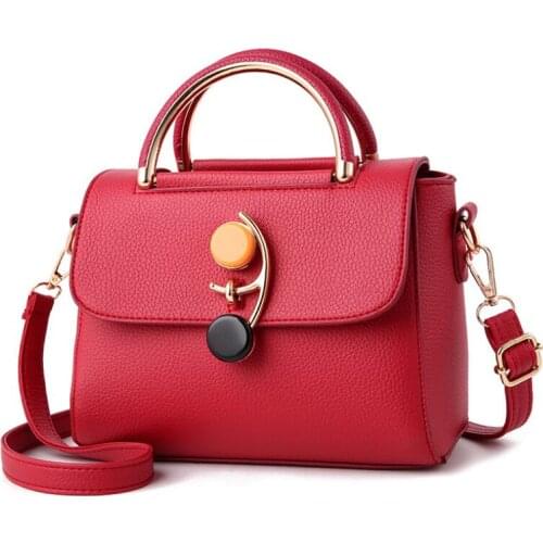 MICKY KEN fashion brand design shoulder bag small bag simple elegant ladies Messenger bag metal buckle small square bag Bolso
