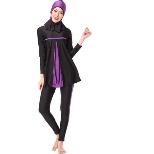 Muslim Swimwear Womens Swimsuits Arab Islam Beach Wear Full Cover Burkinis Islamic Swimsuit Long Sleeve Hijab Beachwear