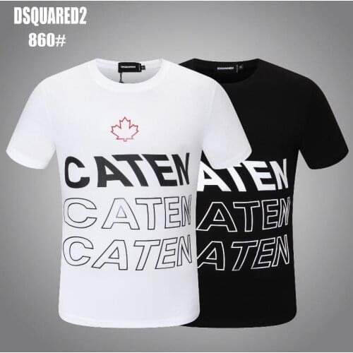 Classic 1964 printed mens womens O-neck short-sleeved T-shirt machine car alphabet cotton casual style DSQUARED2
