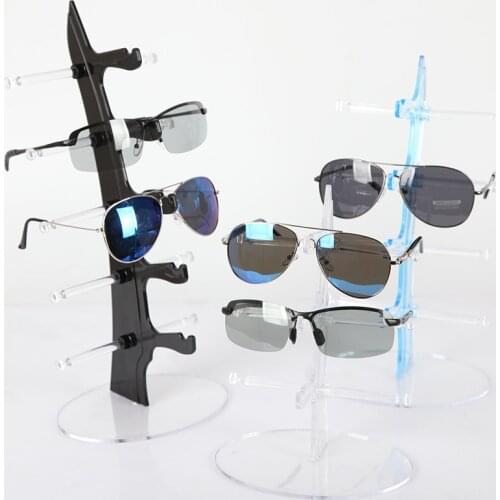 3/4/5 Pairs Organizer Stand Jewelry Sun Glasses Eyeglasses Plastic Display Stands Shelf Glasses Display Show Stand Holder Rack