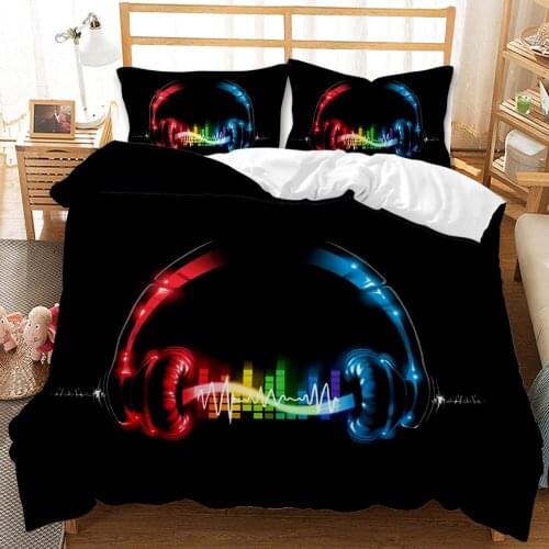 Music Series Pictures Bedding Quilt Cover Pillowcase Single Double Large King Quilt Cover Quilt Cover Queen Bedding Set