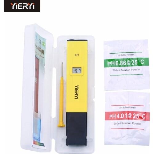 Yieryi Handheld PH Meter 0.0-14.0 Digital Water Quality Tester for Aquarium Swimming Pool Laboratory