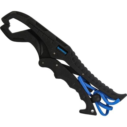 SHIMANO Fishing Gripper Portable Reinforced Nylon Fish Grip Lip Clamp Grabber Tool Fish Controller Fishing Accessory With Rope